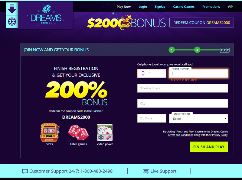 Dreams no deposit bonus codes