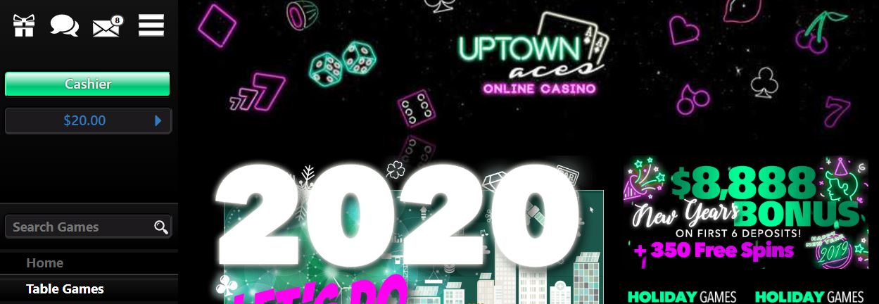 uptown aces casino free spins bonus codes
