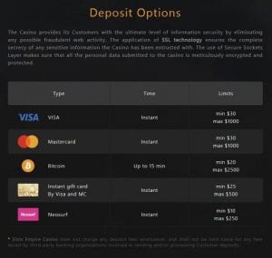 empire city no deposit bonus codes