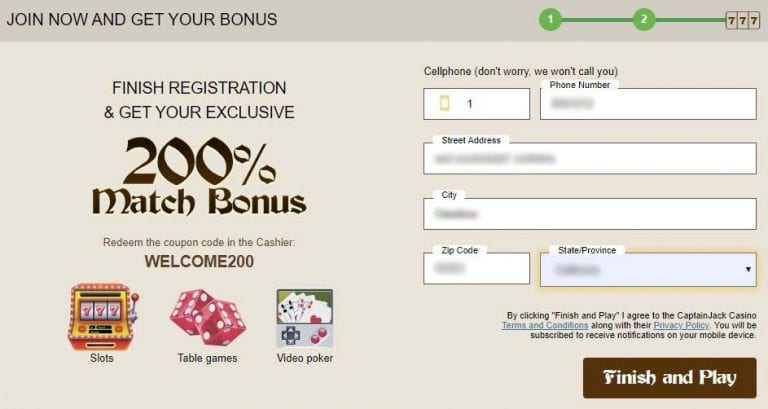 captain jack casino login