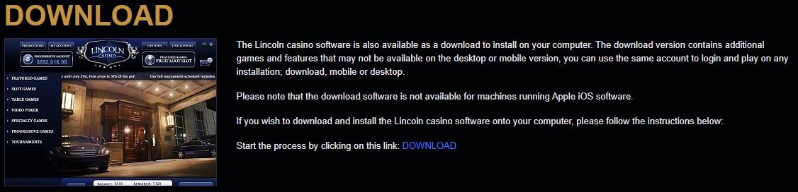 no deposit codes for lincoln casino