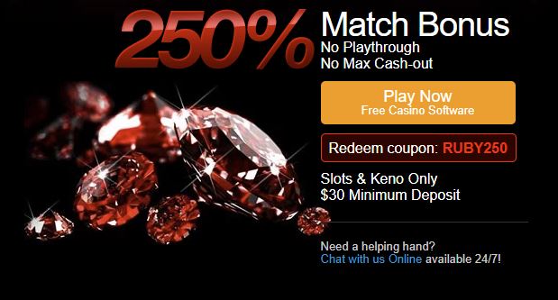 Latest Ruby Slots Casino Bonus Codes