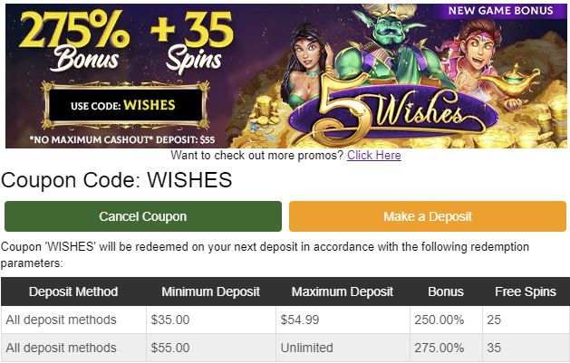 ruby slots free spin bonus codes