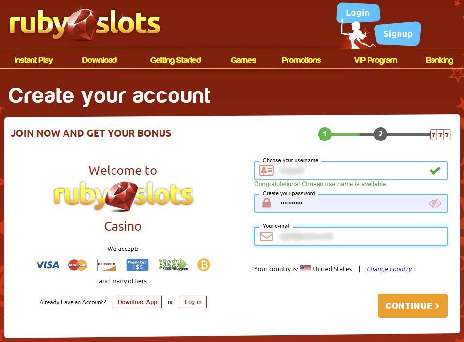 ruby slots casino no deposit bonus codes